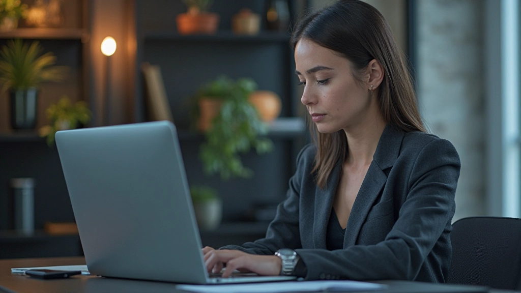 Finanzanalyst bei der Untersuchung von Volatilitätscharts und Markttrends