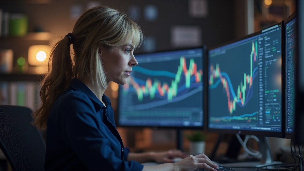 Technische Analyse Werkzeuge und Indikatoren auf professionellem Handelsscreen