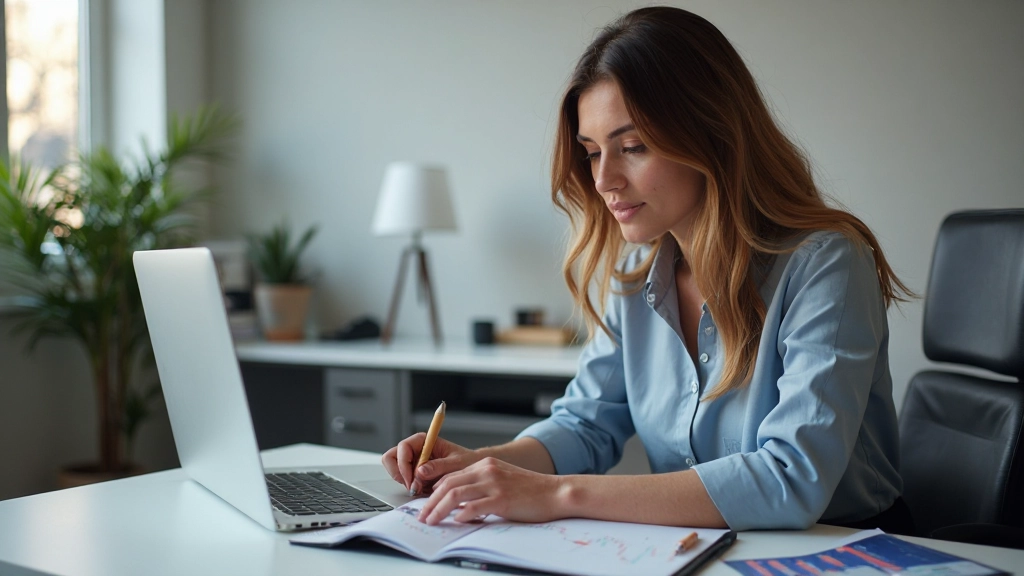 Trader bei der Implementierung von saisonalen Handelsstrategien mit Notizen und Charttabellen