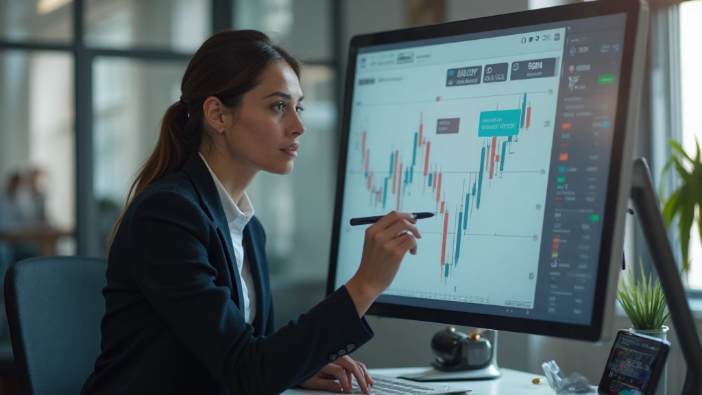 Grafische Darstellung von Markttrends mit verschiedenen Trendlinien und Unterstützungs- und Widerstandsniveaus