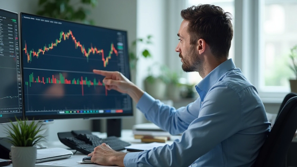 Verschiedene Chartmuster wie Flaggen, Wimpel und Dreiecke auf Finanzdiagramm