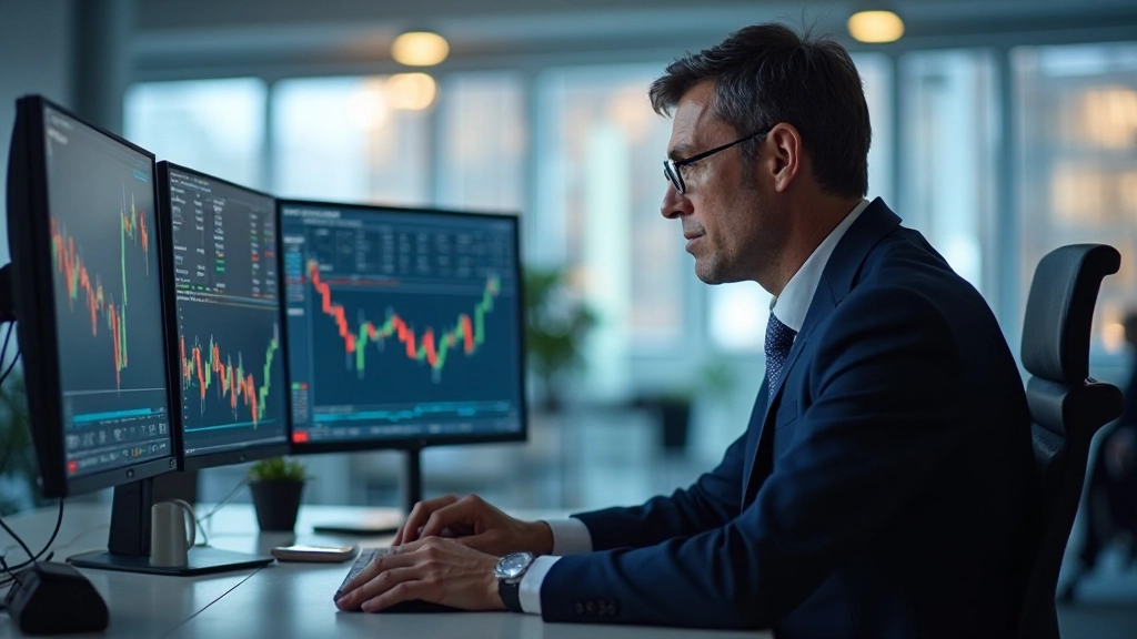 Technische Analyse Charts mit verschiedenen Indikatoren und Trend-Linien