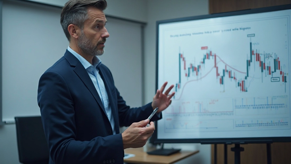 Technische Analyse auf Chart mit verschiedenen Indikatoren und Candlesticks