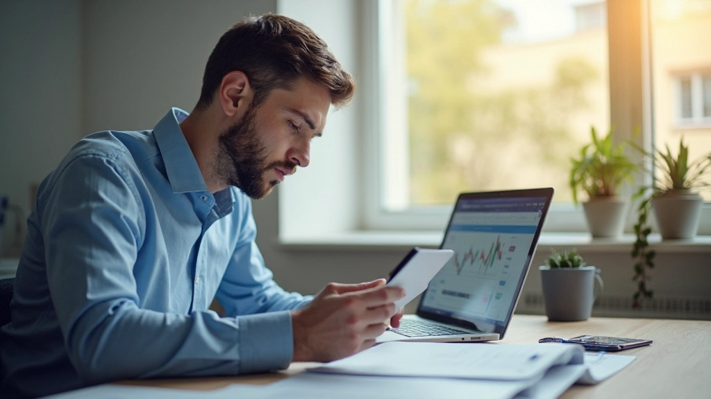 Trader beim Studium von Marktdaten und Trendanalysen mit detaillierten Charts