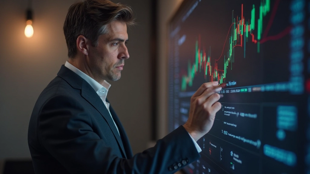 Aufwärtstrend-Analyse mit Trendlinien auf Finanz-Chart