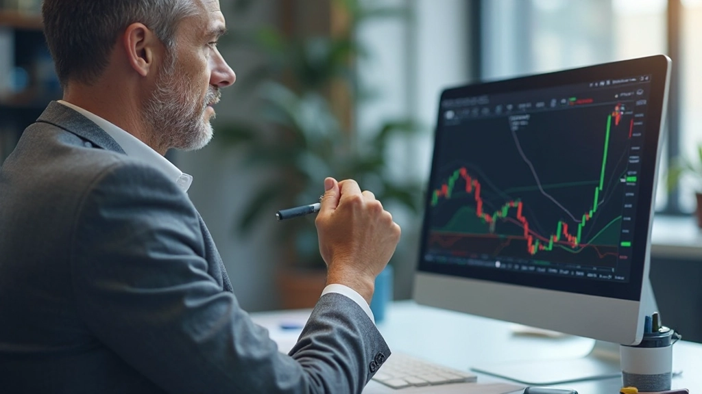 Trend-Analyse mit Unterstützungs- und Widerstandslinien auf Finanzdiagramm