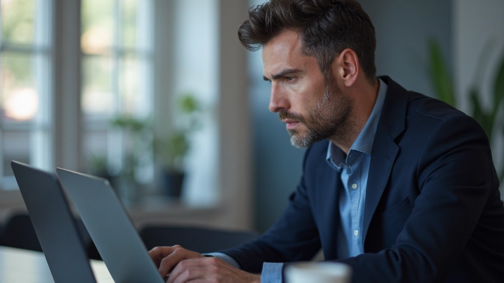 Erfolgreicher Trader beobachtet Marktdaten und Charts