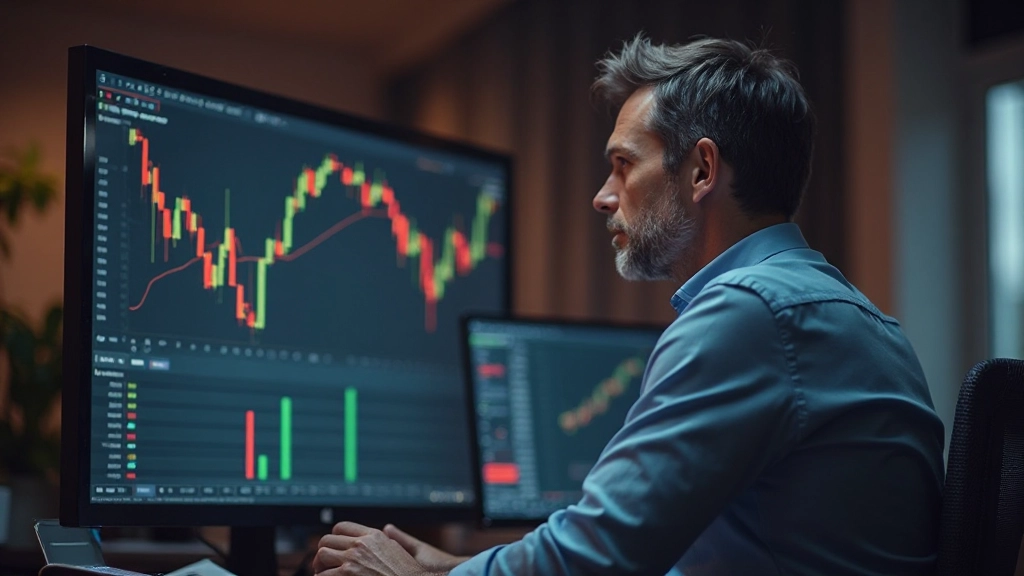 Trendlinie Analyse mit aufwärts und abwärts Trends auf Marktchart