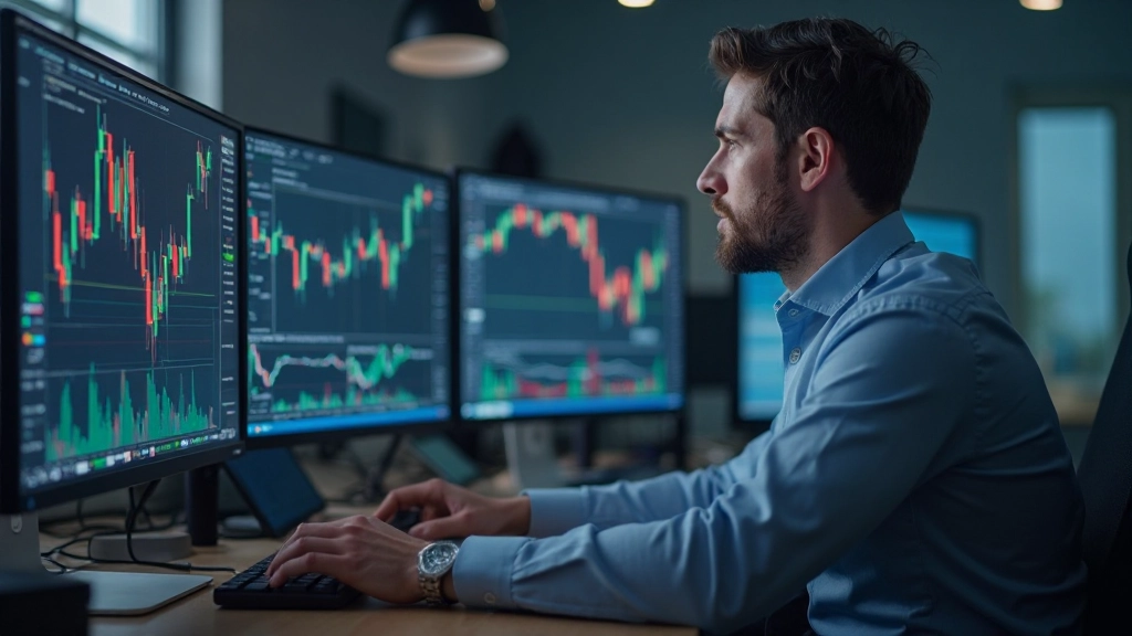 Detaillierte Ansicht von Candlestick-Mustern auf Handelsdiagrammen mit Analyse-Markierungen