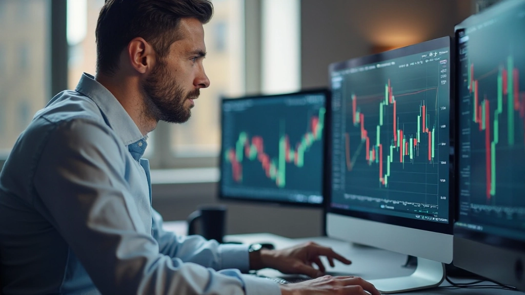 Markttrend-Analyse mit aufsteigenden Linien und positiven Indikatoren