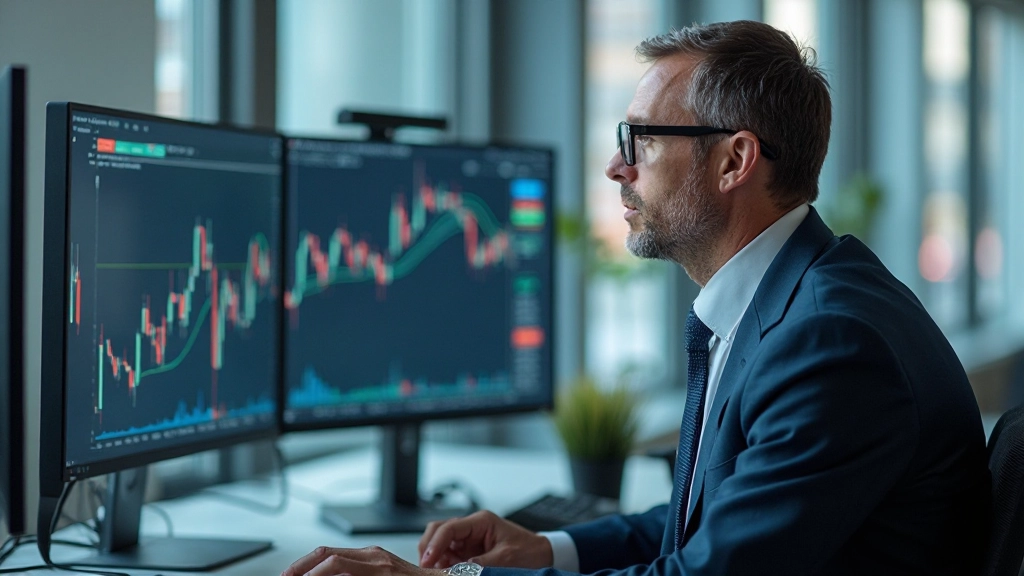 Trendlinie-Analyse auf einem aufsteigenden Kurschart mit Markttrends