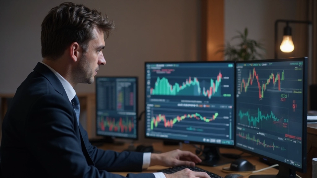 Trendlinien und Markttrendanalyse auf professioneller Handelsplattform