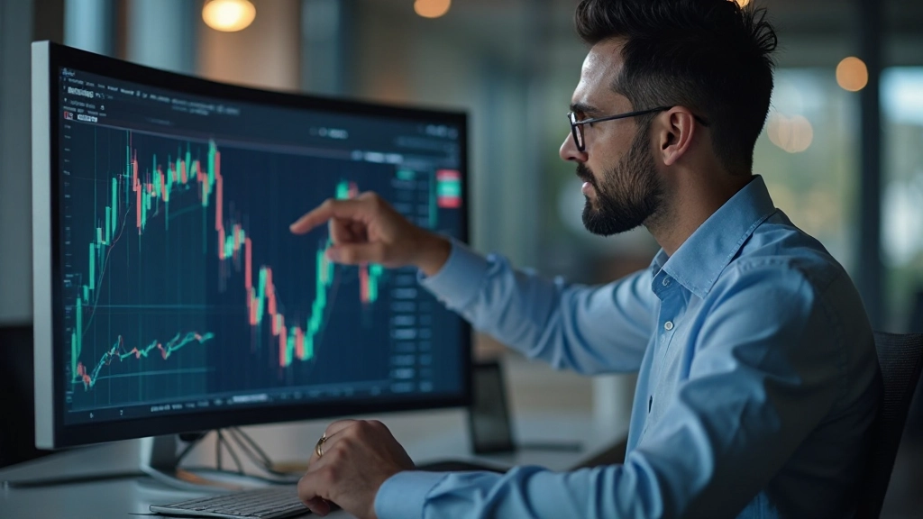 Professionelle technische Analyse Charts mit Trendlinien und Indikatoren