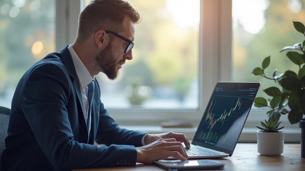 Detaillierte Ansicht von Candlestick-Chartmustern auf einem Handelsbildschirm