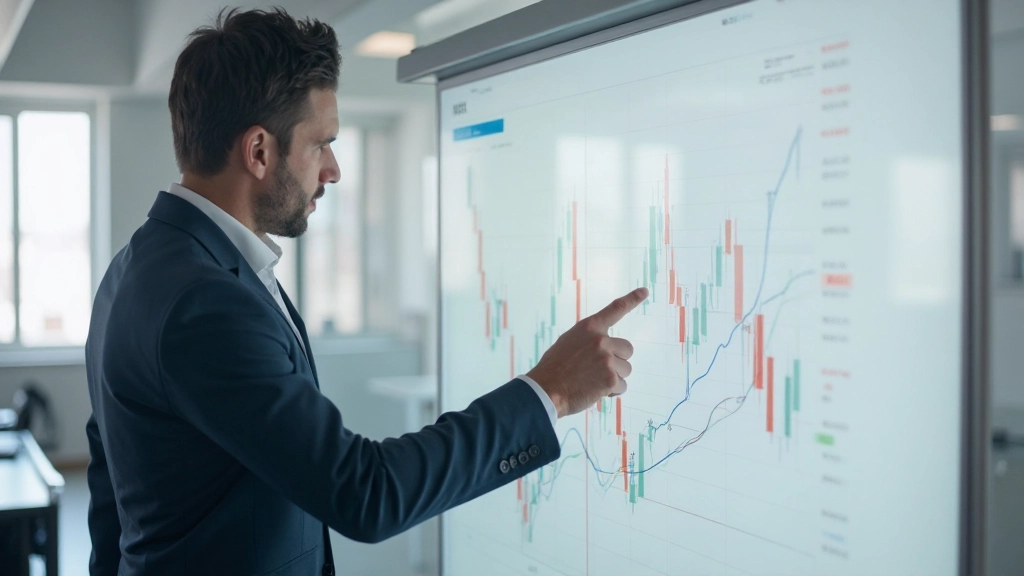 Technische Analysegrafiken mit verschiedenen Indikatoren und Kerzencharts