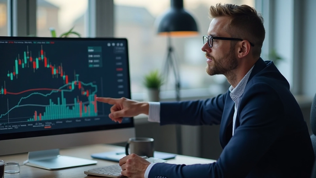 Detaillierter Blick auf technische Analyse Charts mit verschiedenen Indikatoren und Trendlinien