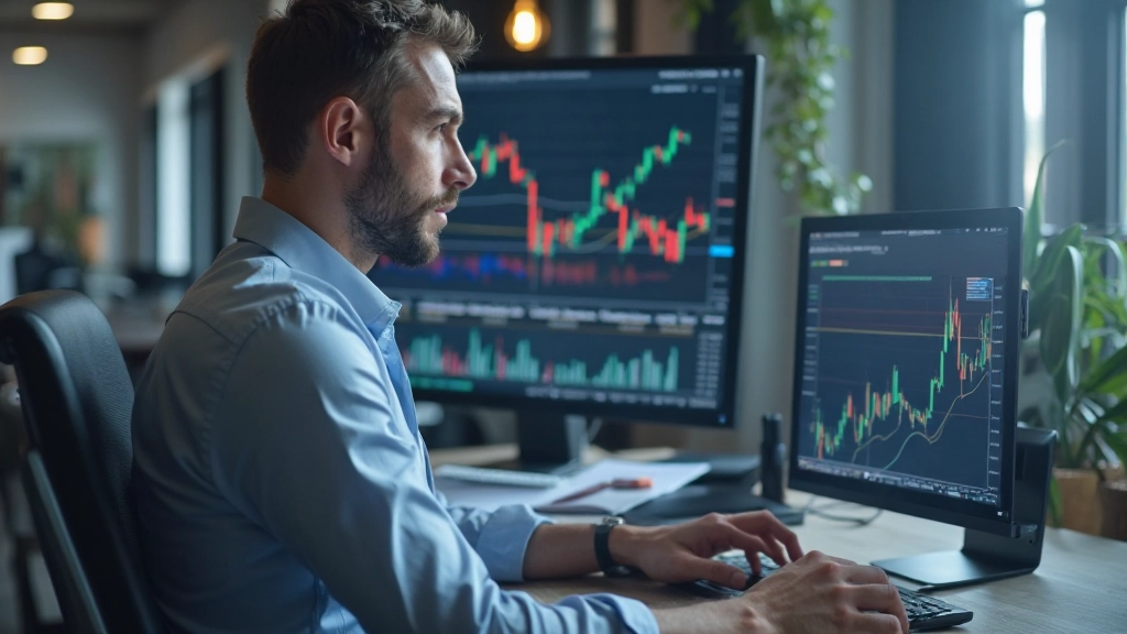 Technische Analysewerkzeuge und Indikatoren auf einem Trading-Chart