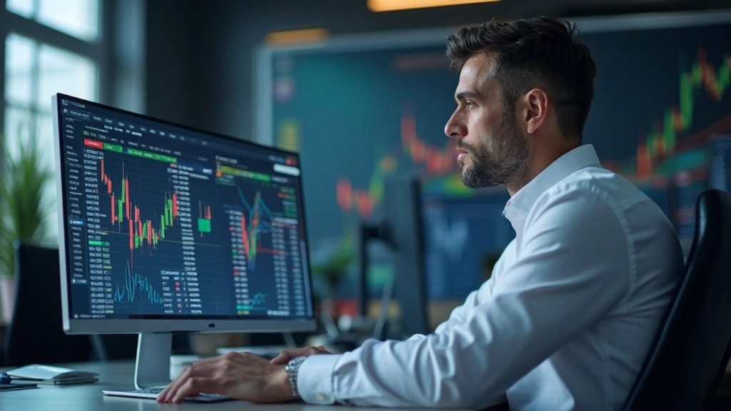 Handelsbildschirm zeigt Volumenindikator und Ausbruchmuster während Marktanalyse-Sitzung